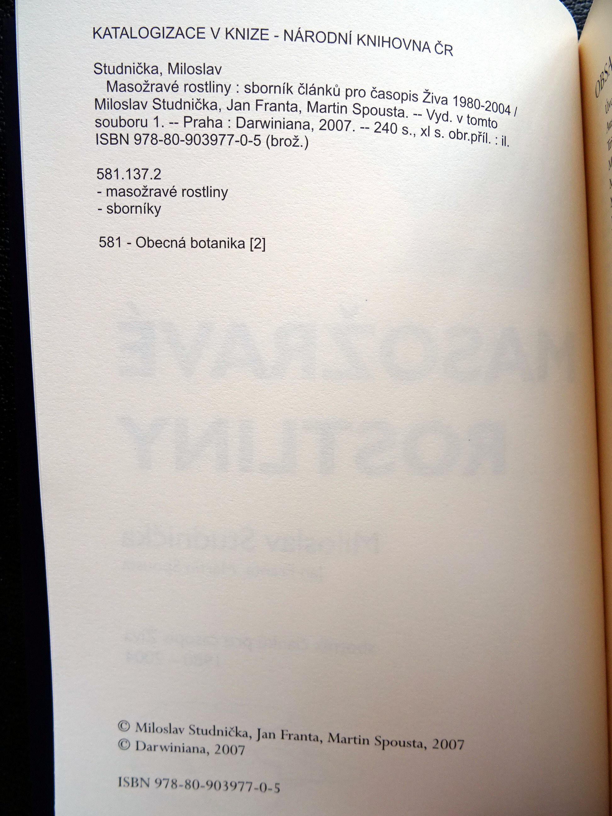 Copyright page