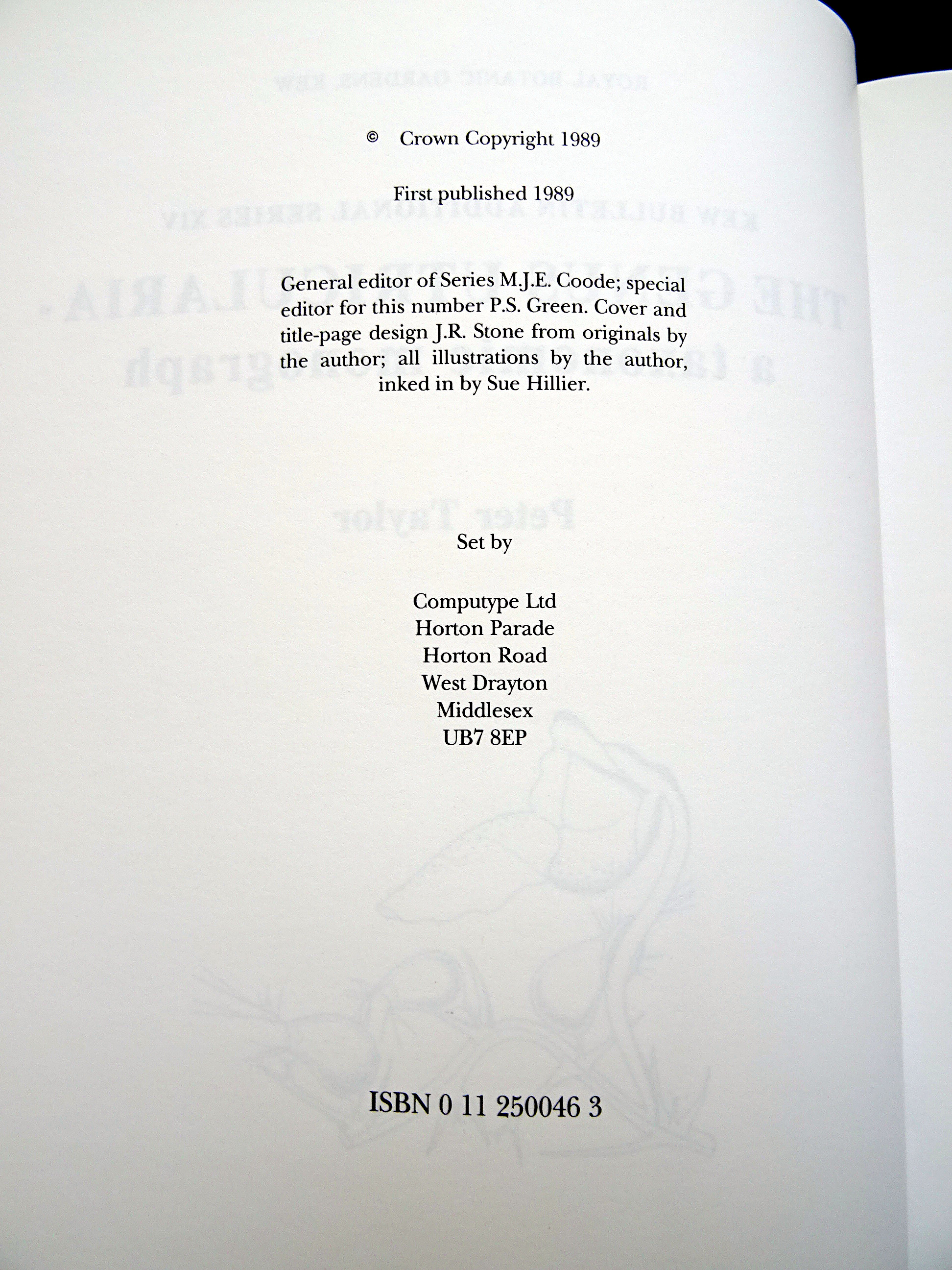 Copyright page